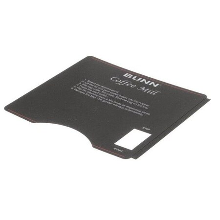 Bunn DECAL, GRINDER W/SWITCH(G2/G3 39957.0000